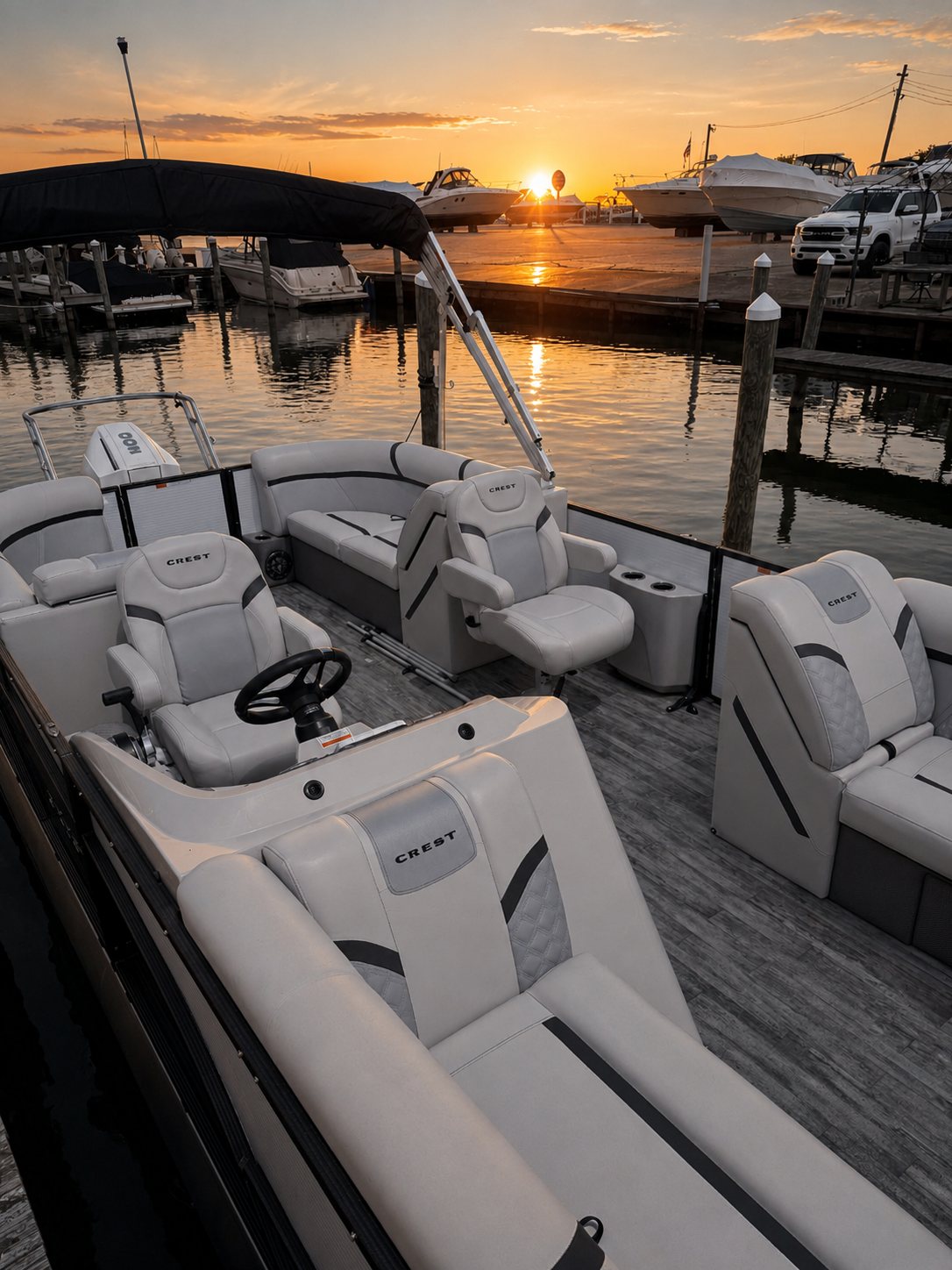 Pontoon boat detailing Metro Detroit